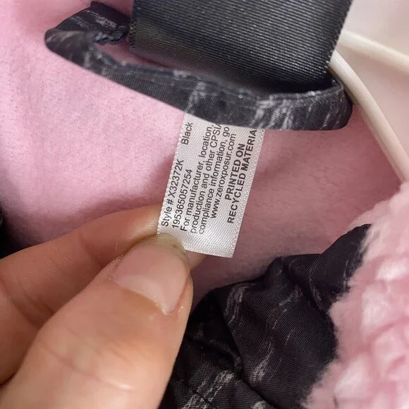 Zero Xposure Youth Girls SZ XS Winter Snowboard Coat Faux Fur Trim Pink Lined - Picture 4 of 10